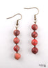Boho Earrings, RH Dangle Earrings, 3 Balls